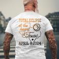 Total Eclipse Of The Heart Of Texas April8 Men's T-shirt Back Print Gifts for Old Men