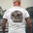 Trauriger Hamster Meme Trauriger Hamster T-Shirt mit Rückendruck Geschenke für alte Männer