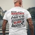 Underestimate Coker Family Name Men's T-shirt Back Print Gifts for Old Men