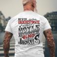 Never Underestimate Hoyle Family Name Men's T-shirt Back Print Gifts for Old Men