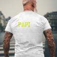 Unser Papitänater Papa Kapitänatertag Seefahrt Humor T-Shirt mit Rückendruck Geschenke für alte Männer