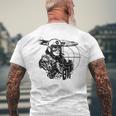 Usa World War 2 Bomber Ww2 Vintage Wwii Military Pilot Men's T-shirt Back Print Gifts for Old Men