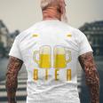 Vatertag Saufenater Frisches Bier Papa Raglan T-Shirt mit Rückendruck Geschenke für alte Männer