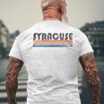 Vintage 1980S Style Syracuse New York Men's T-shirt Back Print Gifts for Old Men