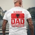 Vintage Albanian Dad Albania Flag Father's Day Men's T-shirt Back Print Gifts for Old Men