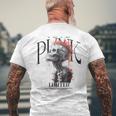 Vintage Backprint Biker Rocker Skull Punk Horror Skull T-Shirt mit Rückendruck Geschenke für alte Männer