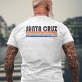 Vintage Retro 70S 80S Santa Cruz Ca T-Shirt mit Rückendruck Geschenke für alte Männer