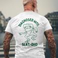 Vintage Retro Frog Diagnosed With Slay Dhd Present I Men's T-shirt Back Print Gifts for Old Men