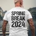 Vintage Spring Break 2024 Spring Break Teacher Men's T-shirt Back Print Gifts for Old Men