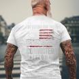 I Am Voting For The Convicted Felon Trump 2024 American Flag Men's T-shirt Back Print Gifts for Old Men