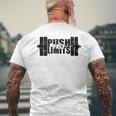 Weight Lifting Push Past Limits Gym Fitness Men's T-shirt Back Print Gifts for Old Men