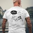 Werner Du Schwarz Ich Weiss T-Shirt mit Rückendruck Geschenke für alte Männer