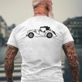 White Morgan 44 44 Car Drawing Men's T-shirt Back Print Gifts for Old Men