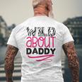 Wild About Daddy Daughter Love Mens Back Print T-shirt Gifts for Old Men