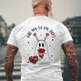 Will You Be My Boo Boujee Valentines Day Ghost Men's T-shirt Back Print Gifts for Old Men