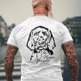 Wirehaar Magyarizsla Portrait Dog T-Shirt mit Rückendruck Geschenke für alte Männer