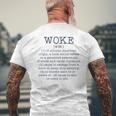 Woke Protest Equality Human Rights Black Lives Matter Stay Men's T-shirt Back Print Gifts for Old Men