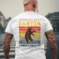 World's Best Farter I Mean Father Father's Day Bear Drinking Men's T-shirt Back Print Gifts for Old Men