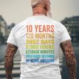 Youth 10Th Birthday 10 Years Old Vintage Retro 120 Months Men's T-shirt Back Print Gifts for Old Men