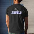 1 Abuelo Mexican Grandfather Apparel Latino Grandpa Mens Back Print T-shirt Gifts for Him