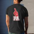 1 Pa Number One Foam Finger Father Tee Mens Back Print T-shirt Gifts for Him