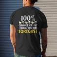 100 Chance Of Me Telling You The Forecast Weather Mens Back Print T-shirt Gifts for Him