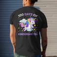 100 Days Of Kindergarten Unicorn Girls 100 Days Of School Men's T-shirt Back Print Gifts for Him