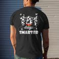 101 Days Smarter Dog Happy 101 Days School Student Teacher Men's T-shirt Back Print Gifts for Him