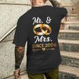 18Th Wedding Anniversary Couple Mr & Mrs Since 2006 Men's T-shirt Back Print Gifts for Him