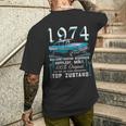 1974 Jahrgang Mann Frau 50 Years 50Th Oldtimer T-Shirt mit Rückendruck Geschenke für Ihn