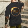 2024 Solar Eclipse Indiana Usa Totality Men's T-shirt Back Print Gifts for Him