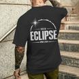 2024 Total Eclipse Path Of Totality Ohio 2024 Men's T-shirt Back Print Gifts for Him