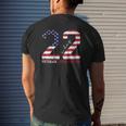 22 A Day Veteran Lives Matter Veterans Day Mens Back Print T-shirt Gifts for Him