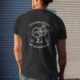 2Nd Wedding Anniversary 2 Years Of Marriage Mens Back Print T-shirt Gifts for Him