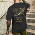 40824 Total Solar Eclipse 2024 Erie Pennsylvania Men's T-shirt Back Print Gifts for Him