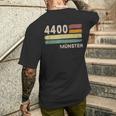 4400 Münster Retro Postcodes Old Postcodeintage T-Shirt mit Rückendruck Geschenke für Ihn