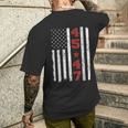 45 47 Trump Vintage Usa Flag 2024 President Election Politic Men's T-shirt Back Print Gifts for Him