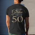 50Th Wedding Anniversary We Are Golden Romantic Couples Mens Back Print T-shirt Gifts for Him