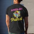 80S Retro Apres-Ski Patrol Wear 90S Skiing Men's T-shirt Back Print Gifts for Him