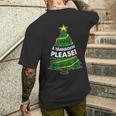 Ä Tännsch'n Please Lustiges Weihnachts T-Shirt mit Rückendruck Geschenke für Ihn