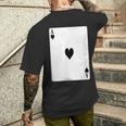 Ace Of Hearts Men's T-shirt Back Print Funny Gifts