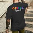 Administrative Professionals Day Office Squad Secretary Men's T-shirt Back Print Funny Gifts