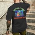Adventure Begins At Your Library Summer Reading Program 2024 Men's T-shirt Back Print Gifts for Him