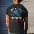 Aint No Happy Like The Last Box Happy Mailman Postal Worker Mens Back Print T-shirt Gifts for Him