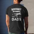 Aircraft Mechanics Make The Best Dads Fathers Airplane Mens Back Print T-shirt Gifts for Him