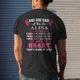 Alisa Name And God Said Let There Be Alisa Mens Back Print T-shirt Gifts for Him