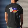 Allons Brandon Louisiana Acadiana Flag Lafayette Mens Back Print T-shirt Gifts for Him
