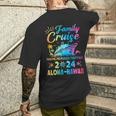 Aloha-Hawaii Vacation Family Cruise 2024 Matching Group Men's T-shirt Back Print Gifts for Him