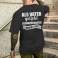 Als Vater Liebt Als Schlater German Language T-Shirt mit Rückendruck Geschenke für Ihn