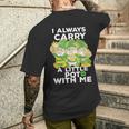 I Always Carry A Little Pot With Me St Patricks Day Men's T-shirt Back Print Gifts for Him